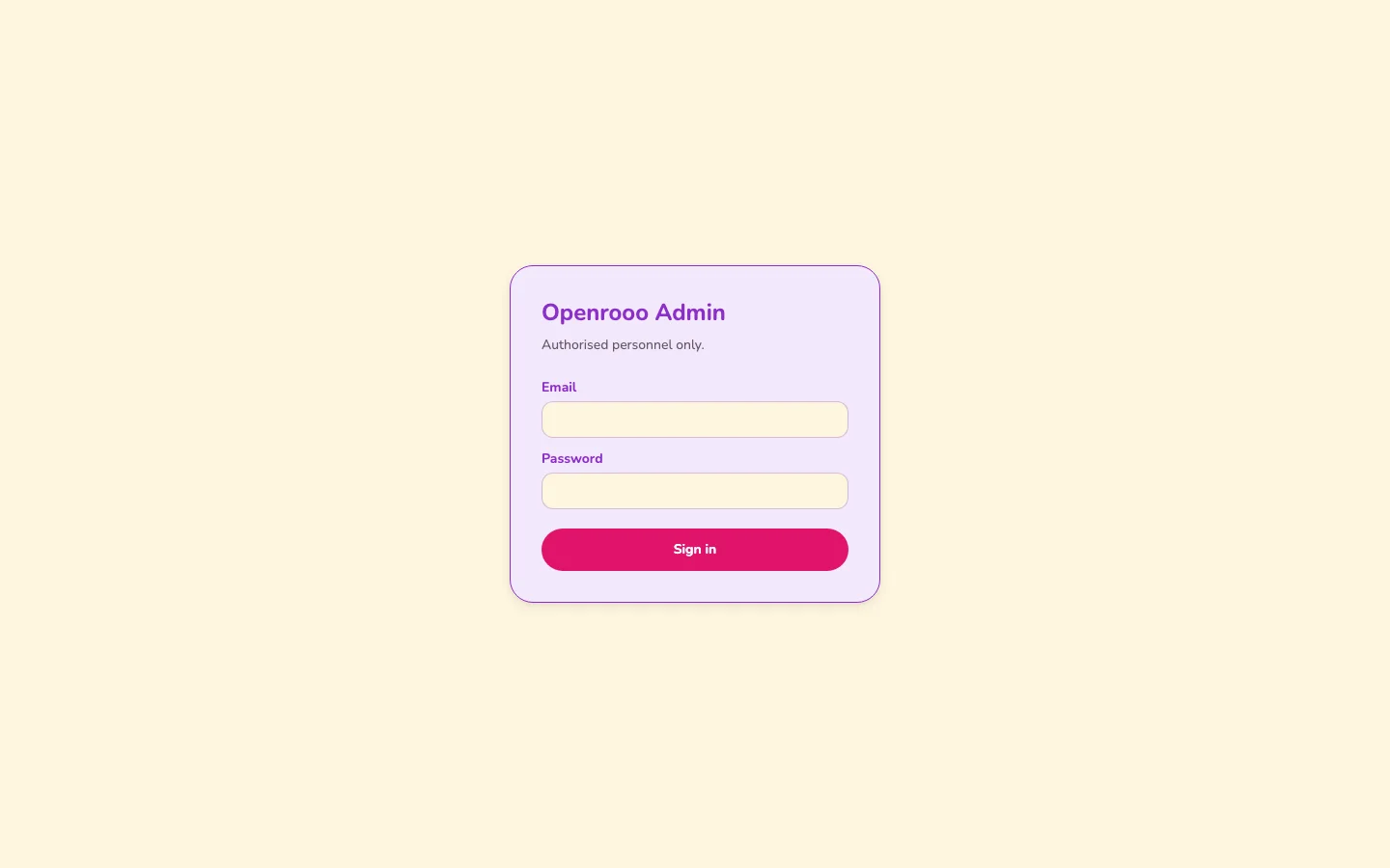 Admin Login