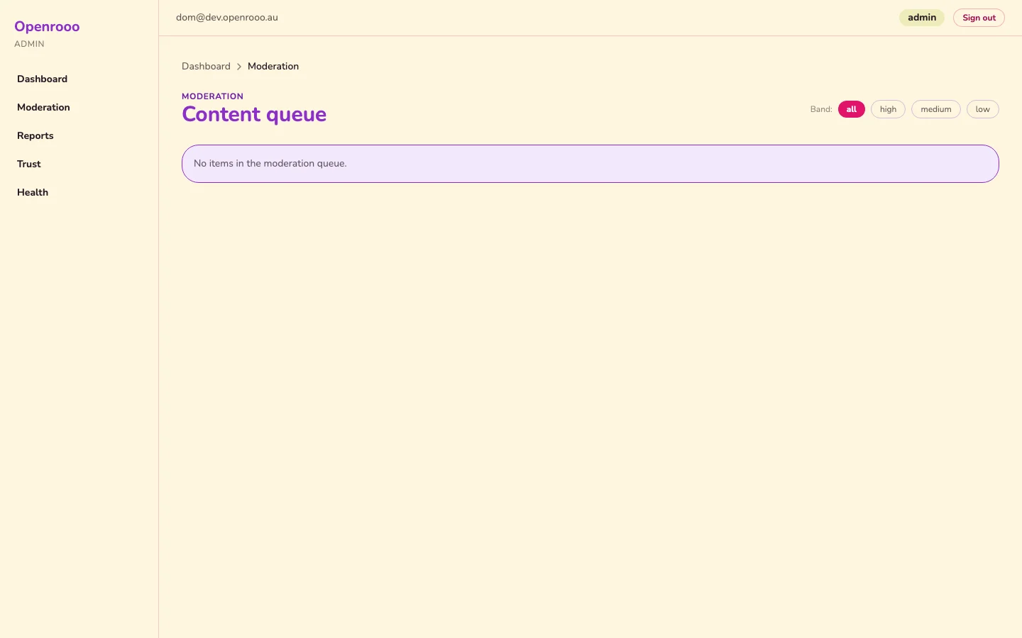 Moderation Queue
