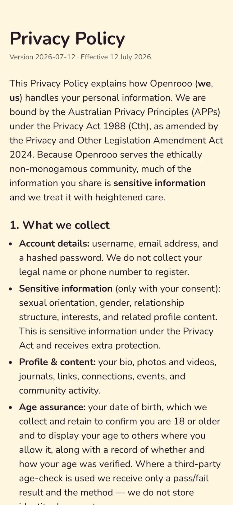 Privacy Policy