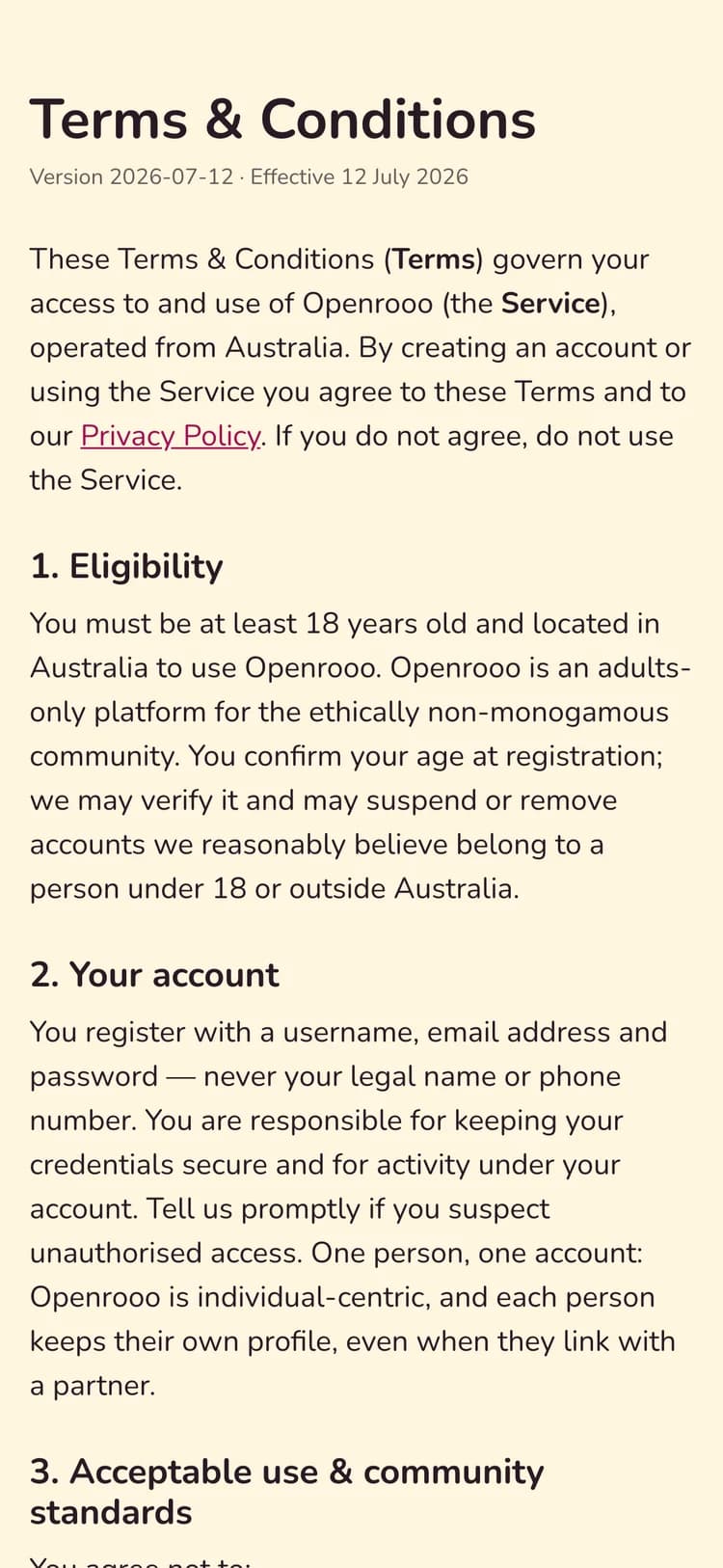 Terms & Conditions
